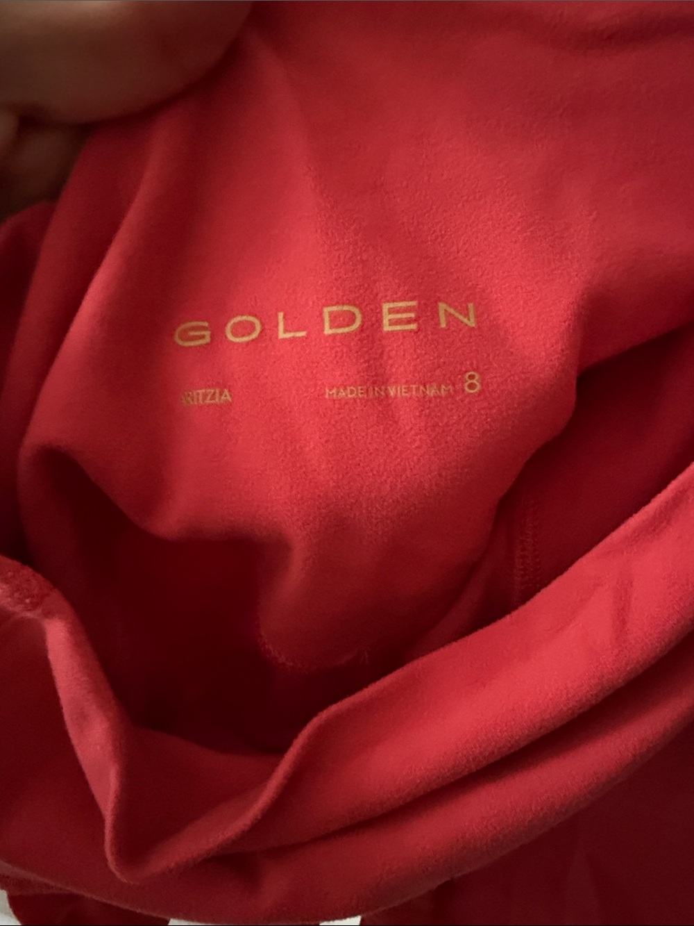 Aritzia Golden Coral Workout bra & Shorts Set - Picture 3 of 5